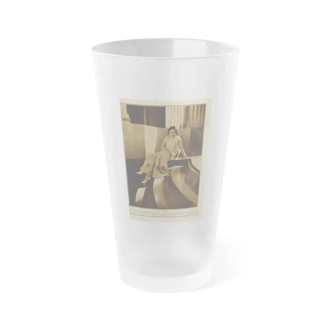Fay Wray #215 (Vintage Female Icon) Frosted Pint Glass 16oz 16oz Frosted - Go Mug Yourself