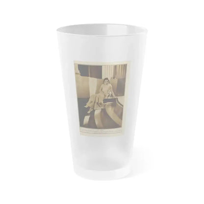 Fay Wray #215 (Vintage Female Icon) Frosted Pint Glass 16oz 16oz Frosted - Go Mug Yourself
