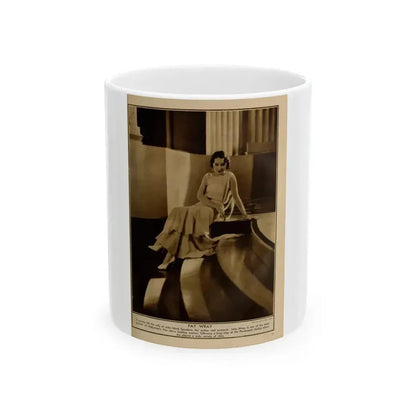 Fay Wray #215 (Vintage Female Icon) White Coffee Mug 11oz - Go Mug Yourself