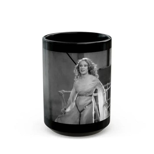 Fay Wray #25 (Vintage Female Icon) Black Coffee Mug 15oz - Go Mug Yourself