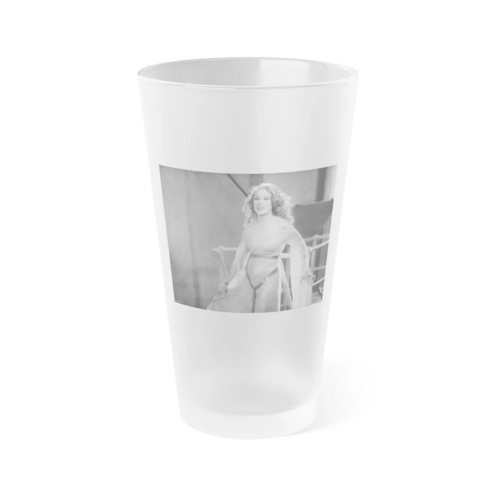 Fay Wray #25 (Vintage Female Icon) Frosted Pint Glass 16oz-16oz-Frosted-Go Mug Yourself