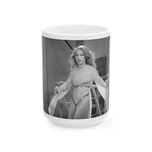 Fay Wray #26 (Vintage Female Icon) White Coffee Mug 15oz - Go Mug Yourself
