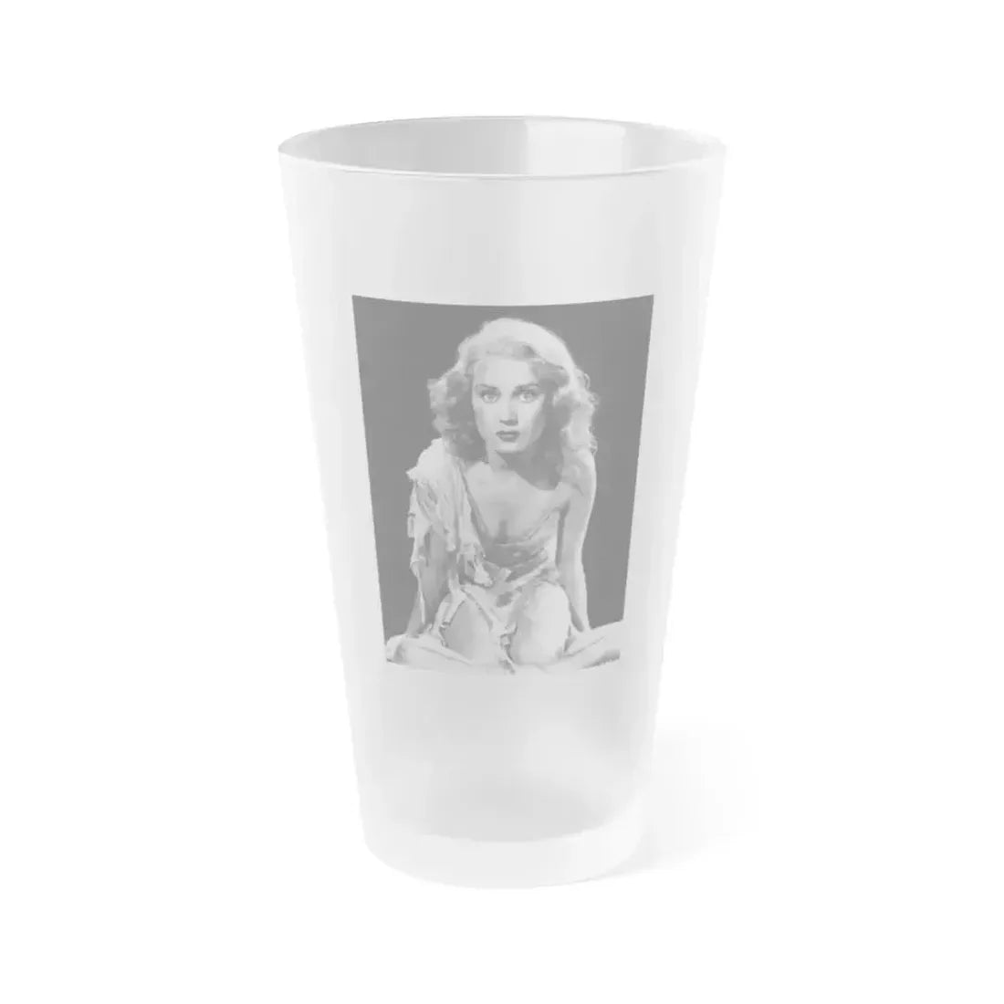 Fay Wray #34 (Vintage Female Icon) Frosted Pint Glass 16oz 16oz Frosted - Go Mug Yourself