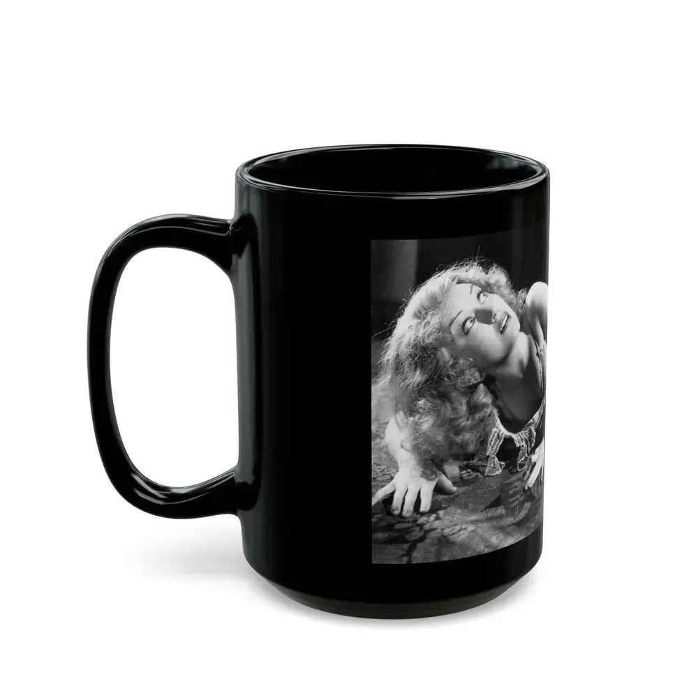 Fay Wray #35 (Vintage Female Icon) Black Coffee Mug - Go Mug Yourself