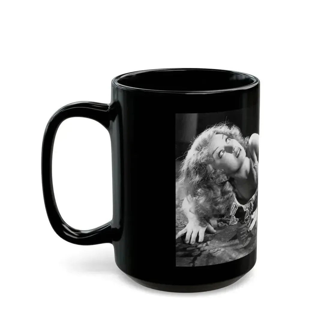 Fay Wray #35 (Vintage Female Icon) Black Coffee Mug - Go Mug Yourself