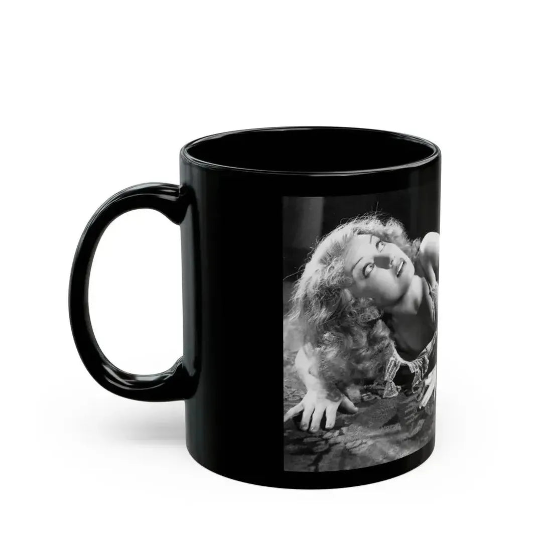Fay Wray #35 (Vintage Female Icon) Black Coffee Mug - Go Mug Yourself