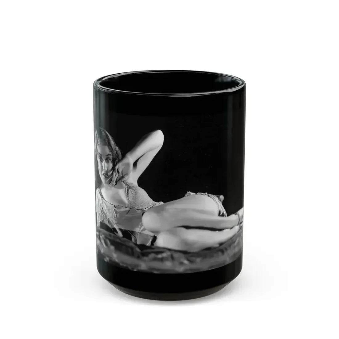 Fay Wray #36 (Vintage Female Icon) Black Coffee Mug 15oz - Go Mug Yourself