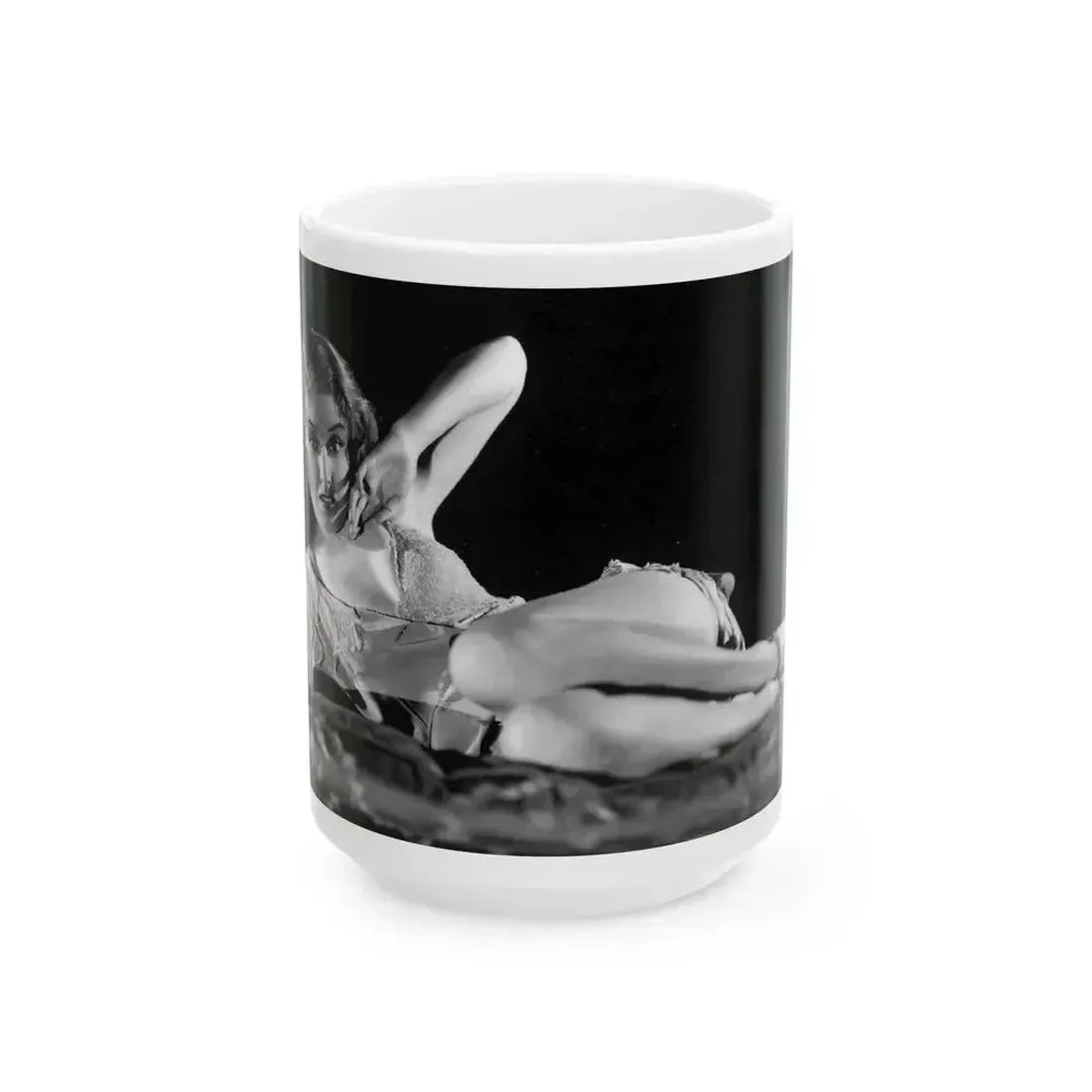 Fay Wray #36 (Vintage Female Icon) White Coffee Mug 15oz - Go Mug Yourself