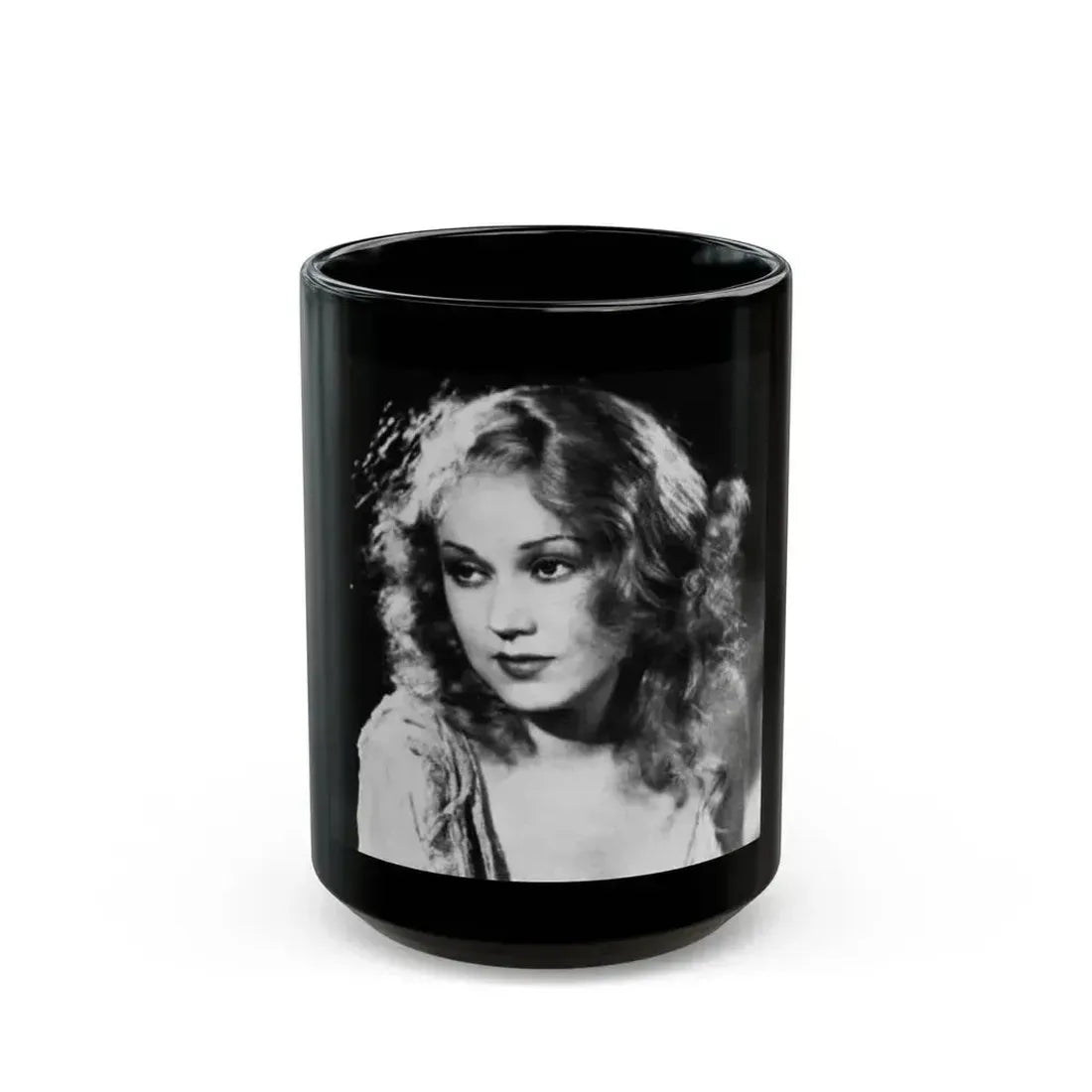 Fay Wray #38 (Vintage Female Icon) Black Coffee Mug 15oz - Go Mug Yourself