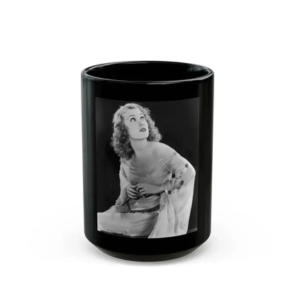 Fay Wray #40 (Vintage Female Icon) Black Coffee Mug 15oz - Go Mug Yourself