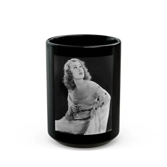 Fay Wray #40 (Vintage Female Icon) Black Coffee Mug 15oz - Go Mug Yourself