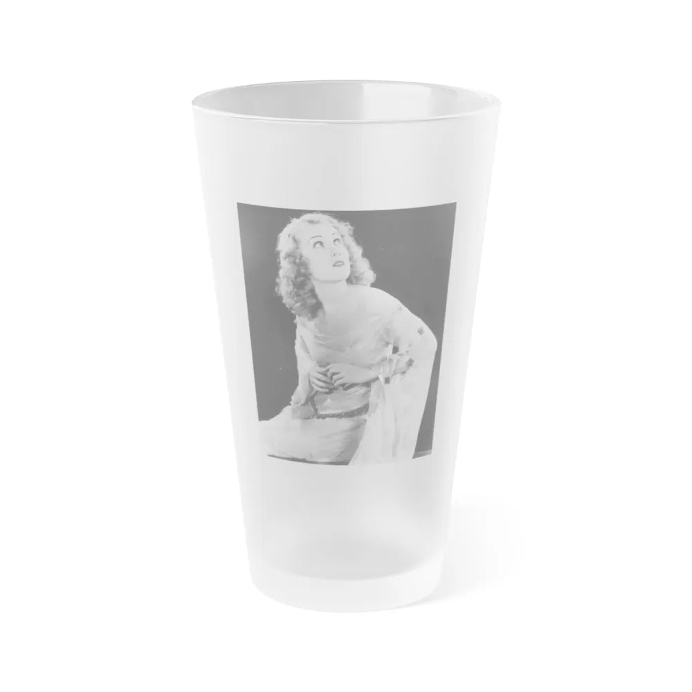 Fay Wray #40 (Vintage Female Icon) Frosted Pint Glass 16oz-16oz-Frosted-Go Mug Yourself