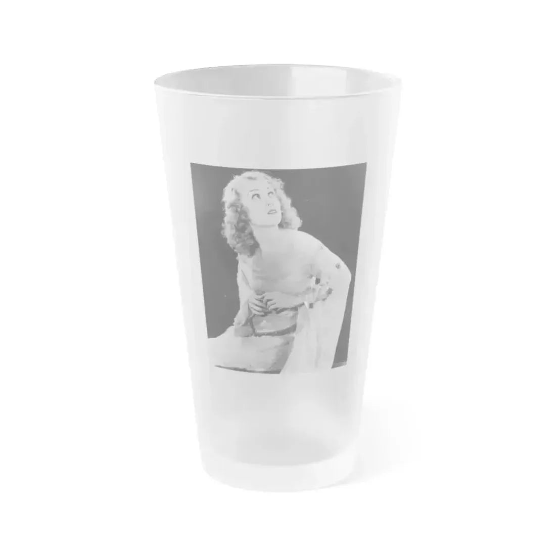 Fay Wray #40 (Vintage Female Icon) Frosted Pint Glass 16oz 16oz Frosted - Go Mug Yourself