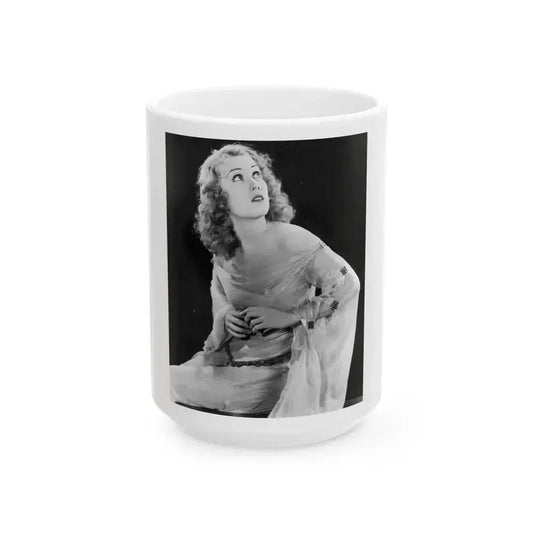 Fay Wray #40 (Vintage Female Icon) White Coffee Mug 15oz - Go Mug Yourself