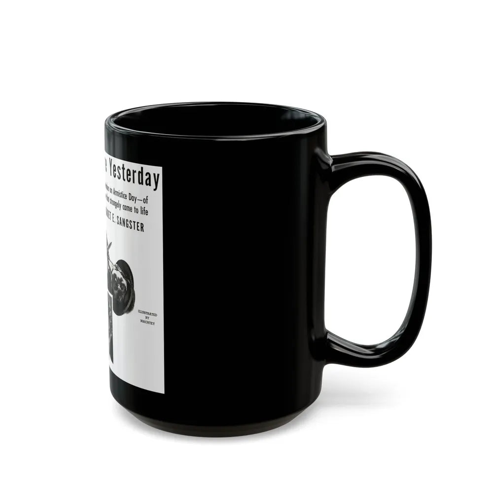 Day Before Yesterday, Liberty magazine, November 12, 1938 - Black Coffee Mug-Go Mug Yourself