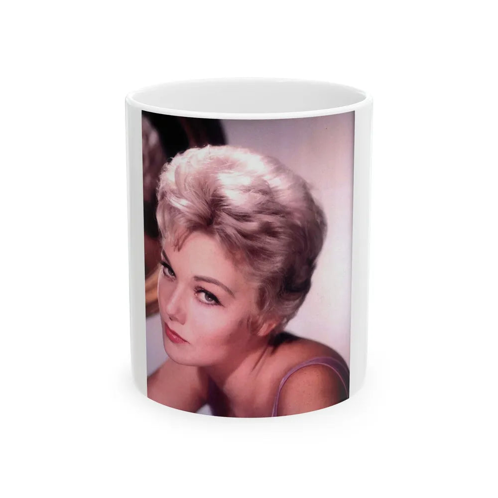 Kim Novak #328 (Vintage Female Icon) White Coffee Mug-11oz-Go Mug Yourself