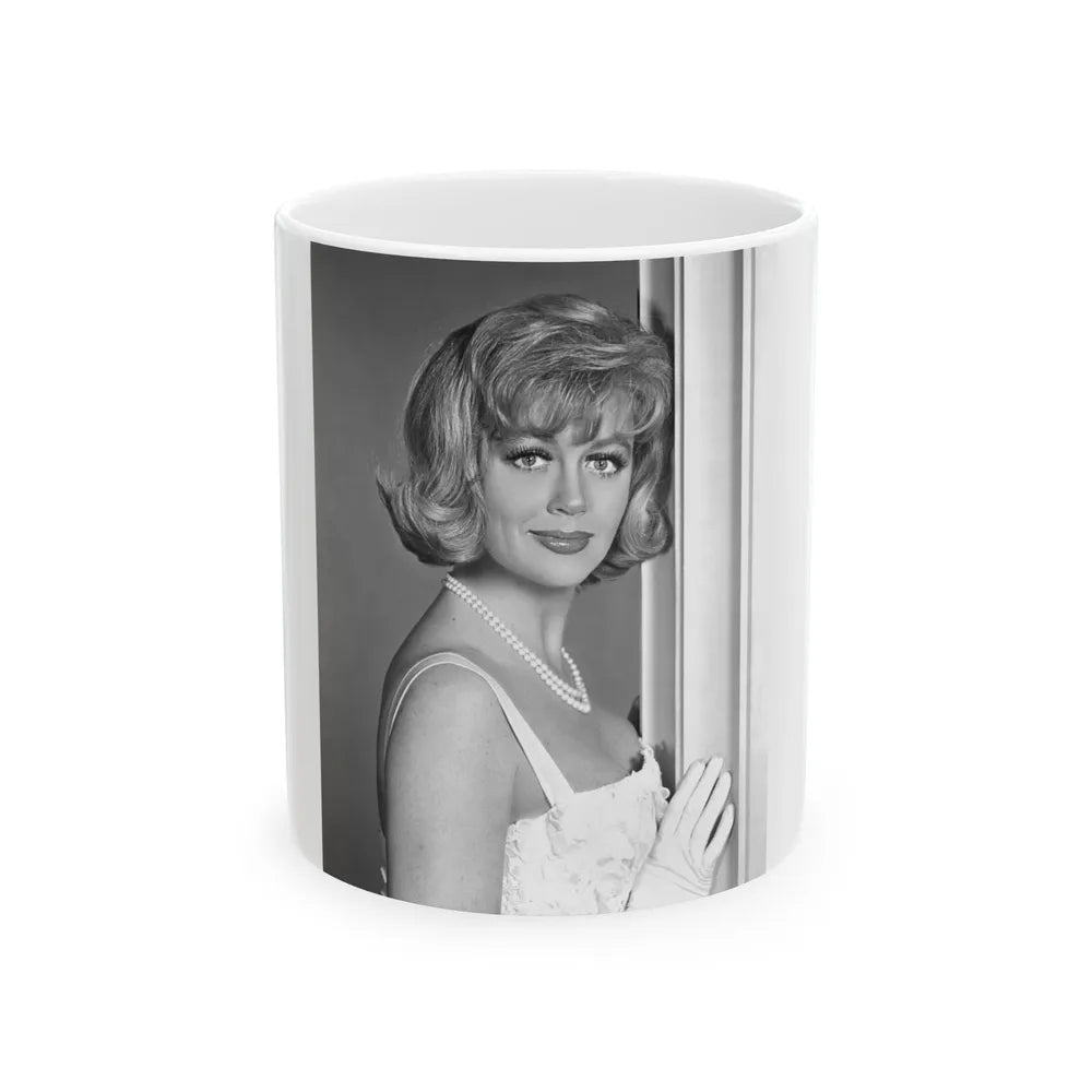 Dorothy Malone #91 1 (Vintage Female Icon) White Coffee Mug-11oz-Go Mug Yourself