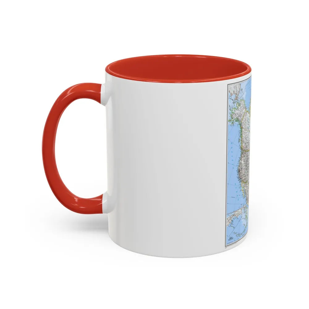 North America (2005) (Map) Accent Coffee Mug-Go Mug Yourself