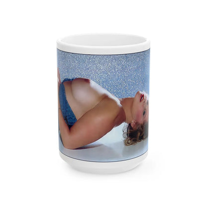 Linda Blair #193 - Topless (Vintage Female Icon) White Coffee Mug-15oz-Go Mug Yourself