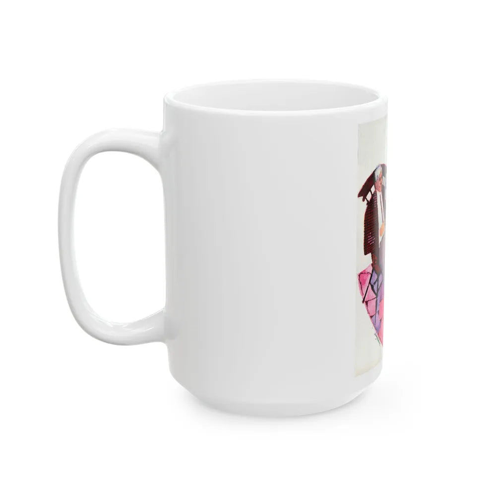 Dusty Valentine by Cathleen Rogers, Homes & Gardens, 1966 - White Coffee Mug-Go Mug Yourself