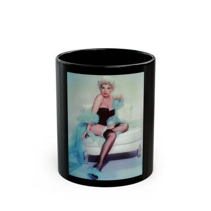 Barbara Nichols #333 (Vintage Female Icon) Black Coffee Mug-11oz-Go Mug Yourself