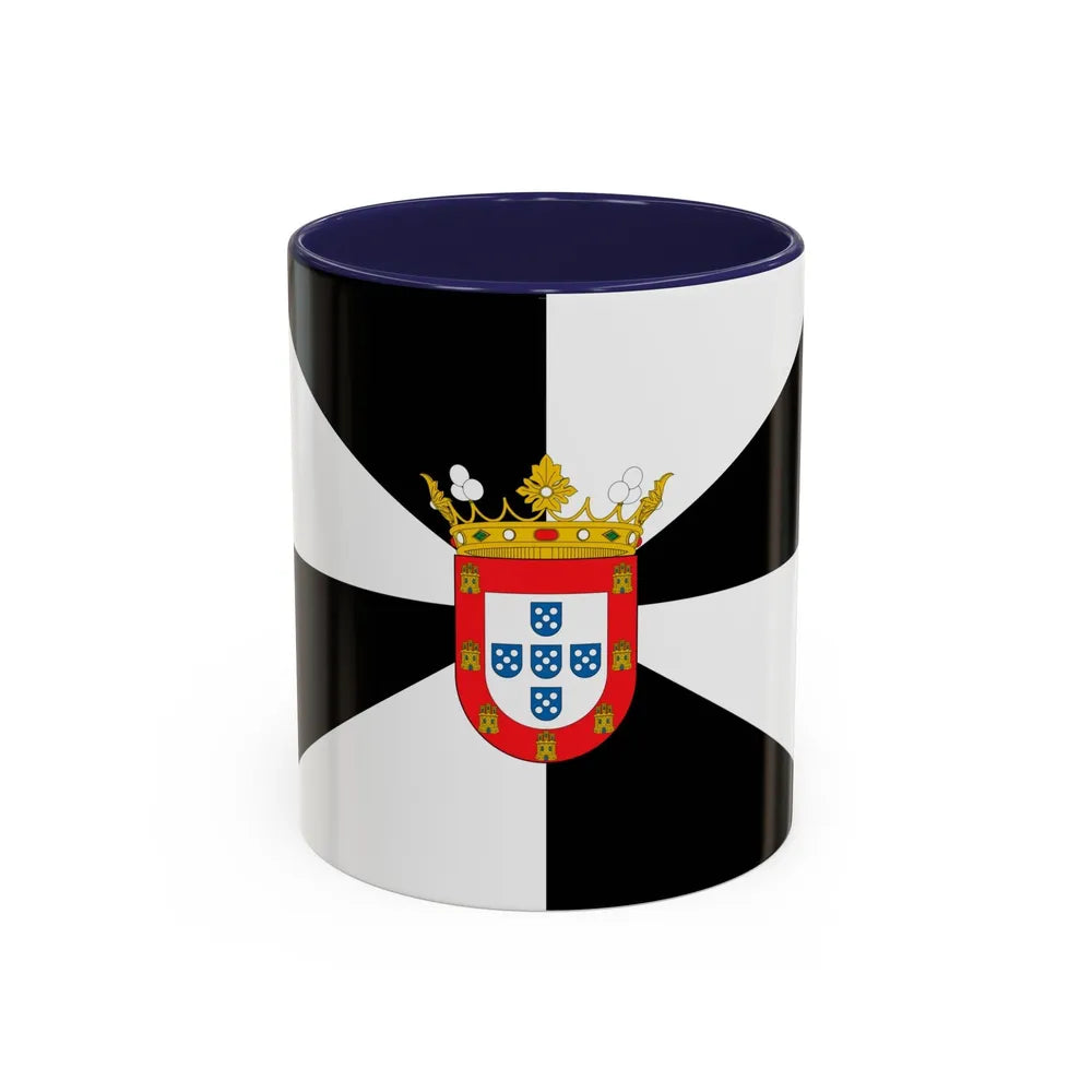 Flag of Ceuta Spain - Accent Coffee Mug-11oz-Navy-Go Mug Yourself