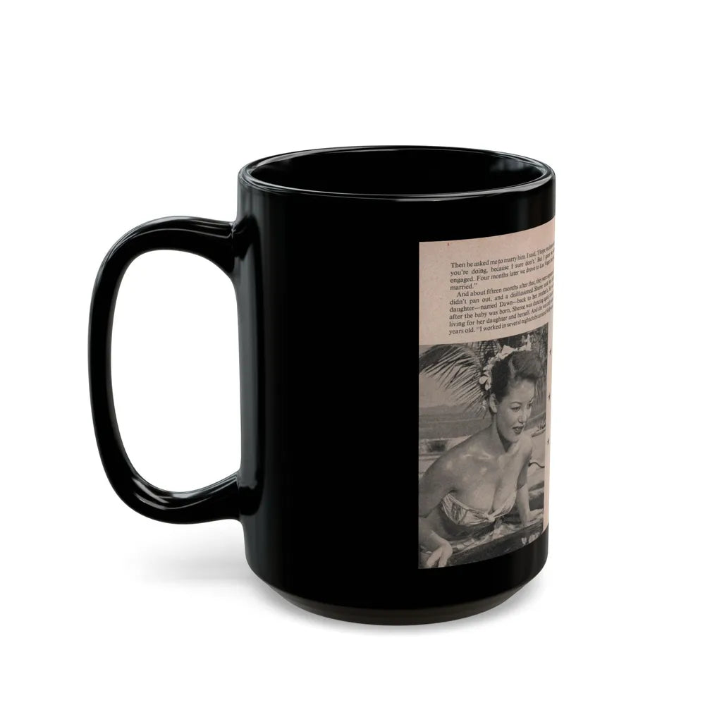 Sheree North #166 - Pages 38 & 39 from 66 PHOTOGRAPHS OF Sheree NORTH U.K. Pocket Mag. (Vintage Female Icon) Black Coffee Mug-Go Mug Yourself