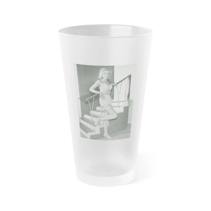 Leslie Parrish #81 (Vintage Female Icon) Frosted Pint 16oz-16oz-Frosted-Go Mug Yourself