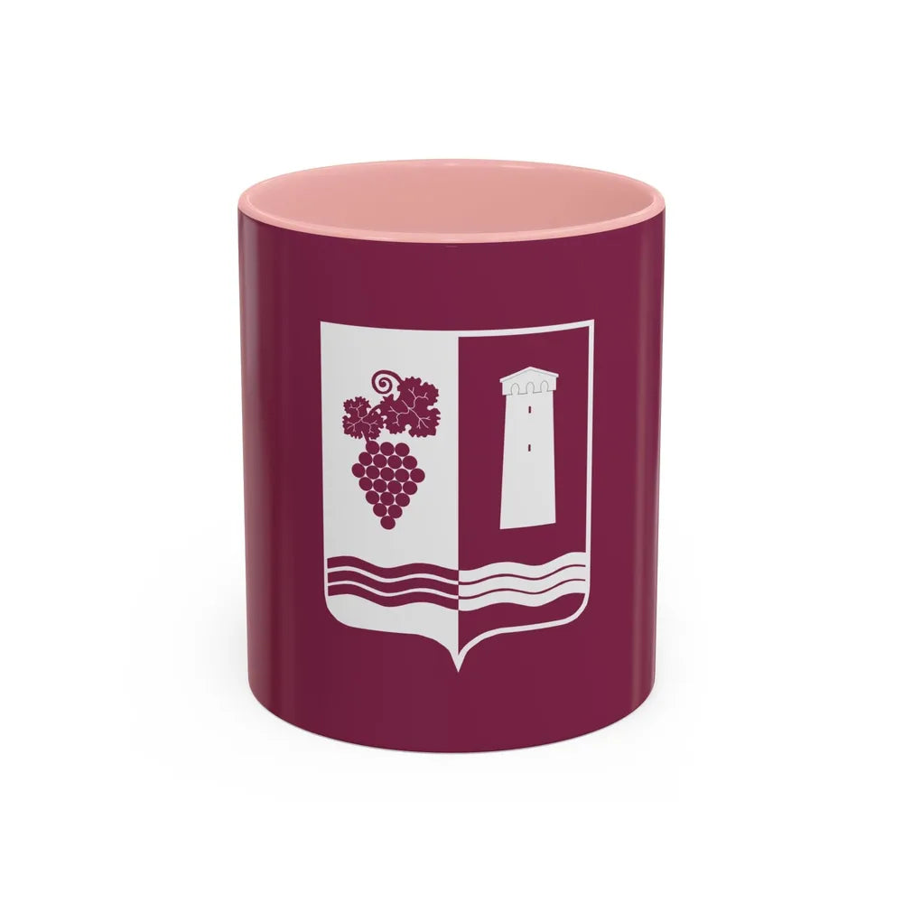 Flag of Ambrolauri Georgia - Accent Coffee Mug-11oz-Pink-Go Mug Yourself