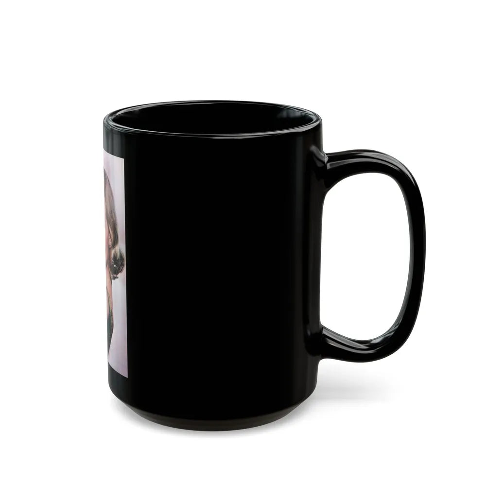 Diane McBain #30 (Vintage Female Icon) Black Coffee Mug-Go Mug Yourself