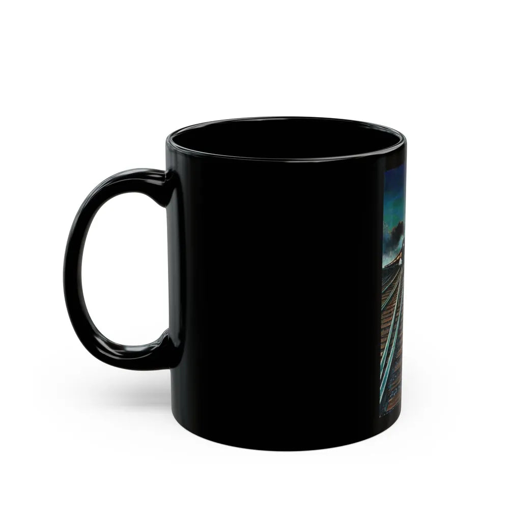 Entering the Station - Black Coffee Mug-Go Mug Yourself