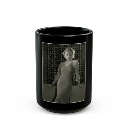 Gloria Stuart #04 (Vintage Female Icon) Black Coffee Mug-15oz-Go Mug Yourself