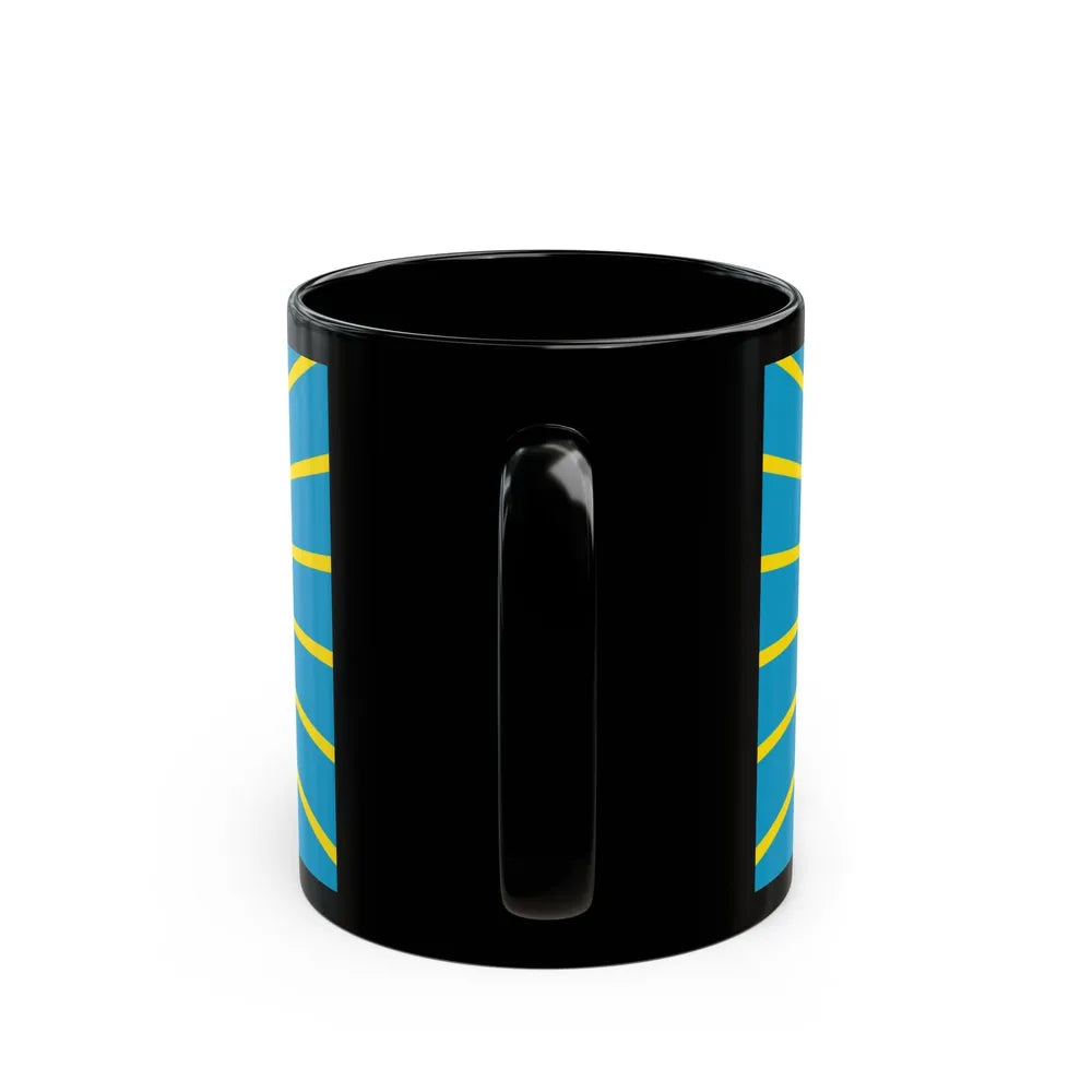 Flag of Nur Sultan Kazakhstan - Black Coffee Mug-Go Mug Yourself