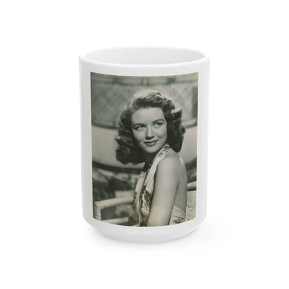 Dorothy Malone #243 (Vintage Female Icon) White Coffee Mug-15oz-Go Mug Yourself