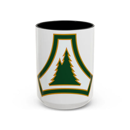 Fort McCoy (U.S. Army) Accent Coffee Mug-15oz-Black-Go Mug Yourself