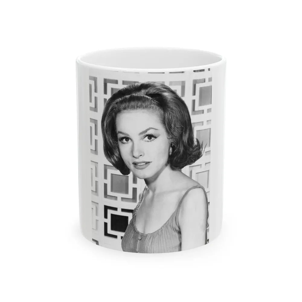 Julie Newmar #257 (Vintage Female Icon) White Coffee Mug-11oz-Go Mug Yourself