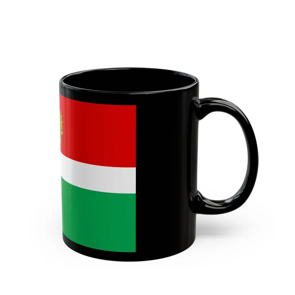 Flag of Kaluga Oblast Russia - Black Coffee Mug-Go Mug Yourself