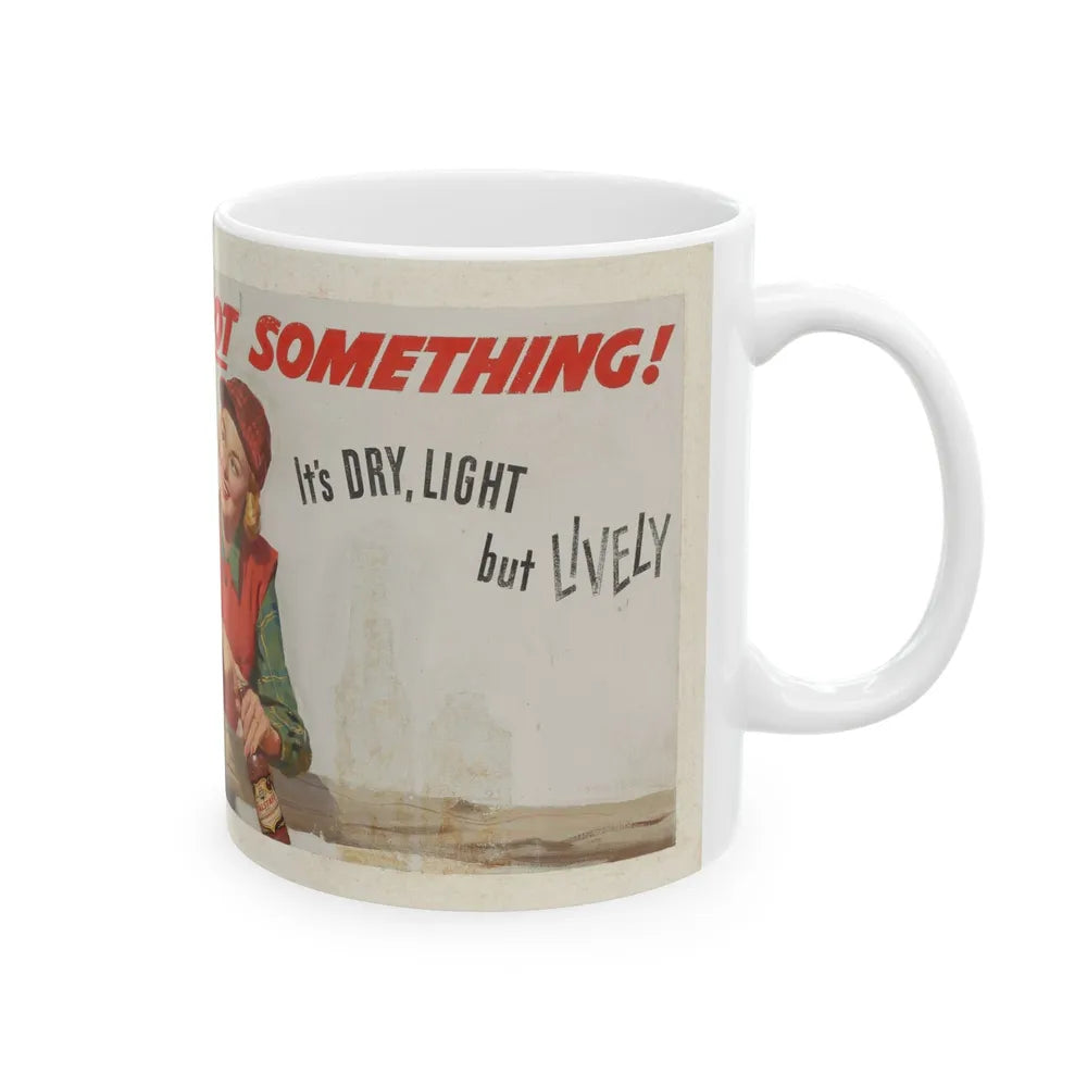 Falstaff's Got Something!, ad illustration - White Coffee Mug-Go Mug Yourself