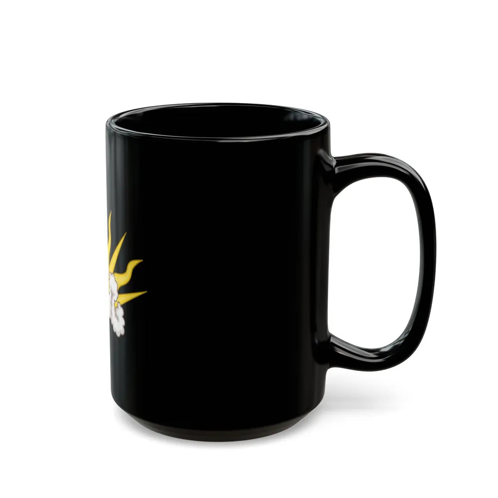 Sunburst Badge - Black Coffee Mug-Go Mug Yourself