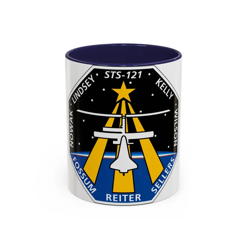 STS 121 (NASA) Accent Coffee Mug-11oz-Navy-Go Mug Yourself