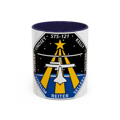 STS 121 (NASA) Accent Coffee Mug-11oz-Navy-Go Mug Yourself