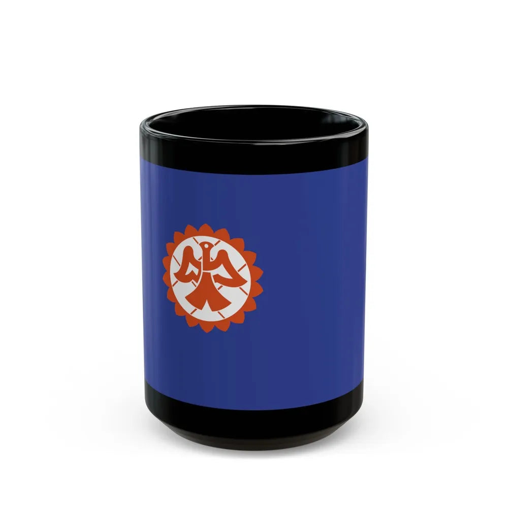 Flag of Suita Osaka Japan - Black Coffee Mug-15oz-Go Mug Yourself