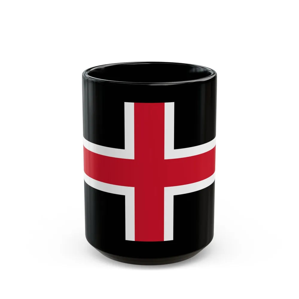 Flag of Durham UK - Black Coffee Mug-15oz-Go Mug Yourself