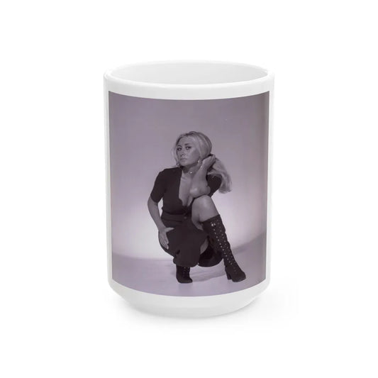 Linda Gaye Scott #21 (Vintage Female Icon) White Coffee Mug-15oz-Go Mug Yourself