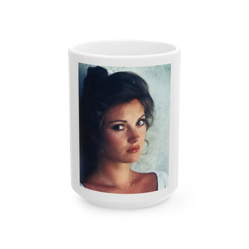 Jane Seymour #31 (Vintage Female Icon) White Coffee Mug-15oz-Go Mug Yourself