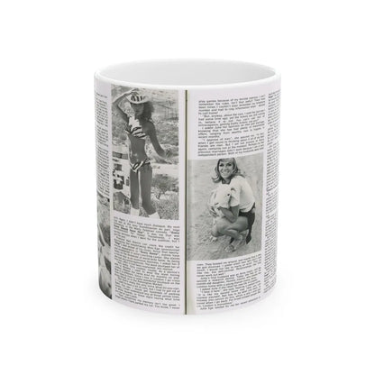 Julie Ege #188 (Vintage Female Icon) White Coffee Mug-11oz-Go Mug Yourself