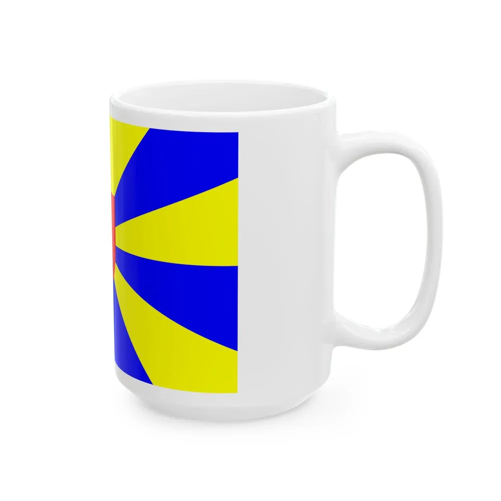 Flag of West Flanders Belgium - White Coffee Mug-Go Mug Yourself