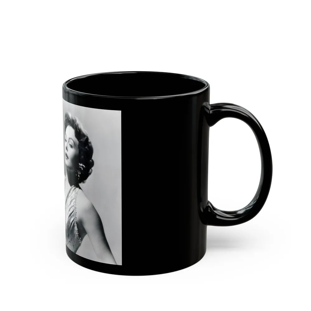 Jeanne Crain #112 (Vintage Female Icon) Black Coffee Mug-Go Mug Yourself