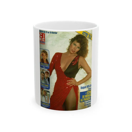 Raquel Welch #394 - Mag. Cover (Vintage Female Icon) White Coffee Mug-11oz-Go Mug Yourself