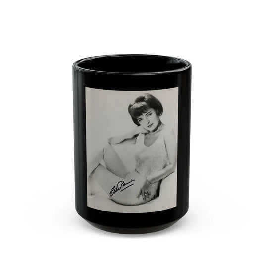 Ella Raines #201 (Vintage Female Icon) Black Coffee Mug-15oz-Go Mug Yourself